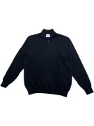 Old Navy Μαύρο Πλεκτό Ανδρικό Μπλουζάκι με Όρθιο Γιακά XL