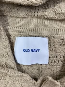 Old Navy Μπεζ Πλεκτή Ζακέτα με Κουμπιά Ανδρική XL