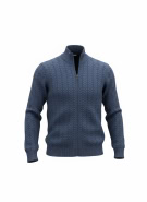 Old Navy Πλεκτή Ζακέτα Cable Knit Casual Μπλε Ανδρική XL