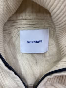 Old Navy Πλεκτή Ζακέτα Casual Full Zip Μπεζ Ανδρική XL