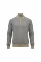 OLD NAVY ΠΛΕΚΤΟ HALF ZIP MINIMAL ΓΚΡΙ ΑΝΤΡΙΚΟ PRE OWNED M