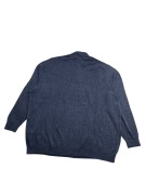 OLD NAVY Maglione lavorato a maglia casual con mezza zip tinta unita blu da uomo 3XL
