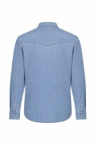 OLD NAVY ΠΟΥΚΑΜΙΣΟ DENIM CASUAL WASHED ΜΠΛΕ ΑΝΤΡΙΚΟ PRE OWNED L