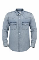 OLD NAVY ΠΟΥΚΑΜΙΣΟ DENIM CASUAL WASHED ΜΠΛΕ ΑΝΤΡΙΚΟ PRE OWNED L