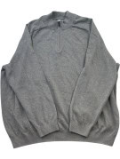 OLD NAVY HALF ZIP SWEATER MINIMAL GREY MENS PRE OWNED XL