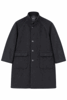 1980s OLIVER HERRINGTΟN COAT ΜΑΥΡΟ ΑΝΤΡΙΚΟ PRE OWNED XL