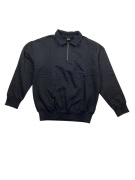 Only & Sons Φούτερ Polo Half-Zip CASUAL Μαύρο Ανδρικό M