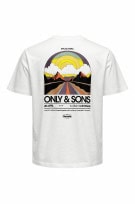 ONLY & SONS GRAPHIC TEE WHITE ΑΝΔΡΙΚΟ PRE OWNED XL