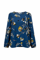 Operà Fashion Γυναικεία Μπλούζα Floral Print Μπλε Γυναικείο M