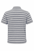 BROOKS BROTHERS POLO SHIRT STRIPED GREY BLUE ANTRIKO PRE OWNED L