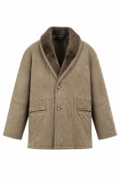 ORIGINALE SHEARLING ΜΠΟΥΦΑΝ ΜΠΕΖ ΑΝΤΡΙΚΟ PRE OWNED L