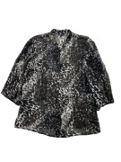 OVS Business Γυναικείο Ημιδιάφανο Πουκάμισο Animal Print Καφέ IT L-XL