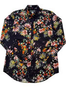 PAISLEY G RAY SHIRT FLORAL BLACK WOMANS PRE OWNED M