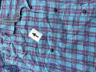 PATAGONIA PLAID SHIRT VINTAGE BLUE MEN PRE OWNED L