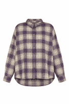 PATAGONIA SHIRT VINTAGE PLAID PURPLE WOMEN PRE OWNED L