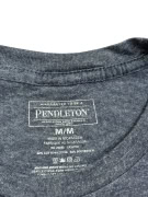 PENDLETON T-SHIRT SPELLOUT LOGO BLUE UNISEX M