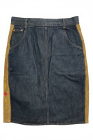 PENNYBLACK JEANS ΦΟΥΣΤΑ 90s DENIM ME EMBROIDERED DETAILS ΜΠΛΕ ΓΥΝΑΙΚΕΙΑ M