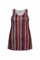 PHI PHI STAR ΦΟΡΕΜΑ ΜΕ ΠΑΓΙΕΤΕΣ ΠΟΛΥΧΡΩΜΟ ΓΥΝΑΙΚΕΙΟ L/XL