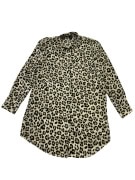 PIAZZA ITALIA Πουκάμισο Animal Print Leopard Μπεζ/Μαύρο Γυναικείο M