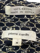 PIERRE CARDIN ΚΟΝΤΟΜΑΝΙΚΟ ΠΟΥΚΑΜΙΣΟ RETRO ΜΑΥΡΟ ΑΝΤΡΙΚΟ PRE OWNED M