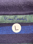 PIERRE CARDIN POLO IN MAGLIA VINTAGE NAVY UOMO PRE OWNED L