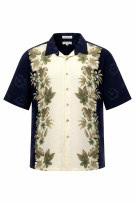 PIERRE CARDIN ΠΟΥΚΑΜΙΣΟ HAWAIIAN NAVY ΚΑΙ ΚΡΕΜ ΑΝΤΡΙΚΟ PRE OWNED XL