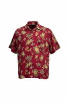 PIERRE CARDIN ΠΟΥΚΑΜΙΣΟ HAWAIIAN RETRO ΚΟΚΚΙΝΟ ΑΝΤΡΙΚΟ PRE OWNED L