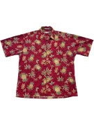 PIERRE CARDIN ΠΟΥΚΑΜΙΣΟ HAWAIIAN RETRO ΚΟΚΚΙΝΟ ΑΝΤΡΙΚΟ PRE OWNED L