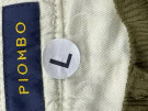 90S PIOMBO CORDUROY TROUSERS MINIMAL OLIVE MEN PRE OWNED L