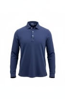 POLO BY RALPH LAUREN ΜΠΛΟΥΖΑ POLO ΜΑΚΡΥΜΑΝΙΚΗ CUSTOM SLIM FIT ΛΟΓΟΤΥΠΟ ΜΠΛΕ UNISEX M preowned