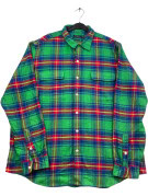 POLO RALPH LAUREN ΦΑΝΕΛΕΝΙΟ ΠΟΥΚΑΜΙΣΟ CLASSIC ΚΑΡΟ ΠΡΑΣΙΝΟ ΑΝΤΡΙΚΟ PRE OWNED XXL