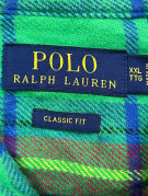 POLO RALPH LAUREN ΦΑΝΕΛΕΝΙΟ ΠΟΥΚΑΜΙΣΟ CLASSIC ΚΑΡΟ ΠΡΑΣΙΝΟ ΑΝΤΡΙΚΟ PRE OWNED XXL