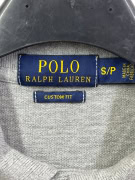 Polo Ralph Lauren Polo grigio a maniche lunghe Custom Fit taglia M