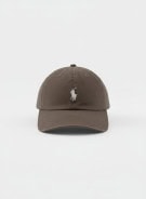 POLO RALPH LAUREN BASEBALL CAP MINIMAL BROWN UNISEX PRE OWNED