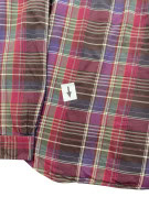 POLO RALPH LAUREN PLAID SHIRT CLASSIC BURGUNDY MENS PRE OWNED XXL