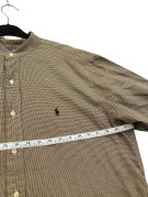 POLO RALPH LAUREN ΚΟΝΤΟΜΑΝΙΚΟ ΠΟΥΚΑΜΙΣΟ CLASSIC ΚΑΦΕ ΜΠΕΖ ΑΝΤΡΙΚΟ PRE OWNED XL