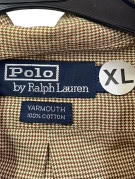 POLO RALPH LAUREN ΚΟΝΤΟΜΑΝΙΚΟ ΠΟΥΚΑΜΙΣΟ CLASSIC ΚΑΦΕ ΜΠΕΖ ΑΝΤΡΙΚΟ PRE OWNED XL