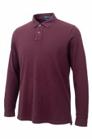 Polo Ralph Lauren Long Sleeve Polo Burgundy Classic Fit