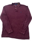 Polo Ralph Lauren Long Sleeve Polo Burgundy Classic Fit