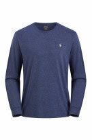 POLO RALPH LAUREN LONG SLEEVE TEE MINIMAL NAVY MEN PRE OWNED M