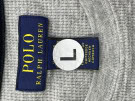 POLO RALPH LAUREN MAGLIA A MANICHE LUNGHE MINIMAL GRIGIA UOMO PRE OWNED L