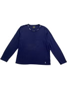 POLO RALPH LAUREN Long Sleeve T-Shirt Neck Logo Navy Blue UNISEX M