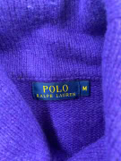 POLO RALPH LAUREN Πλεκτή Μπλούζα Shawl Neck Μωβ Ανδρική Medium
