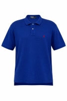 POLO RALPH LAUREN POLO SHIRT CLASSIC BLUE MEN PRE OWNED XL