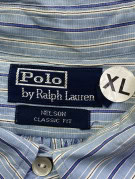 POLO RALPH LAUREN ΠΟΥΚΑΜΙΣΟ CLASSIC ΓΑΛΑΖΙΟ ΡΙΓΕ ΑΝΤΡΙΚΟ PRE OWNED XL