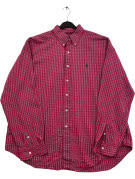 POLO RALPH LAUREN ΠΟΥΚΑΜΙΣΟ CLASSIC ΚΑΡΟ ΚΟΚΚΙΝΟ ΑΝΤΡΙΚΟ PRE OWNED XXL