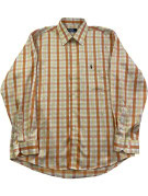 POLO RALPH LAUREN ΠΟΥΚΑΜΙΣΟ CLASSIC ΚΑΡΟ ΠΟΡΤΟΚΑΛΙ ΑΝΤΡΙΚΟ PRE OWNED L