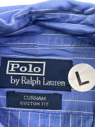 POLO RALPH LAUREN ΠΟΥΚΑΜΙΣΟ CLASSIC ΡΙΓΕ ΜΠΛΕ ΑΝΤΡΙΚΟ PRE OWNED L