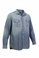 POLO RALPH LAUREN ΠΟΥΚΑΜΙΣΟ CLASSIC WASHED BLUE ΑΝΤΡΙΚΟ PRE OWNED XXL