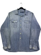 POLO RALPH LAUREN ΠΟΥΚΑΜΙΣΟ CLASSIC WASHED BLUE ΑΝΤΡΙΚΟ PRE OWNED XXL